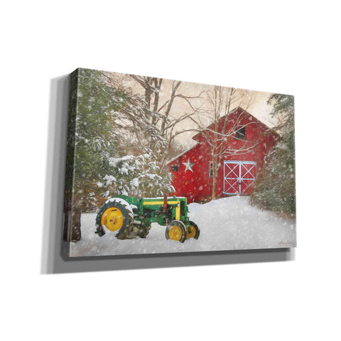 Image of 'Winter at the Barn' by Lori Deiter, Canvas Wall Art