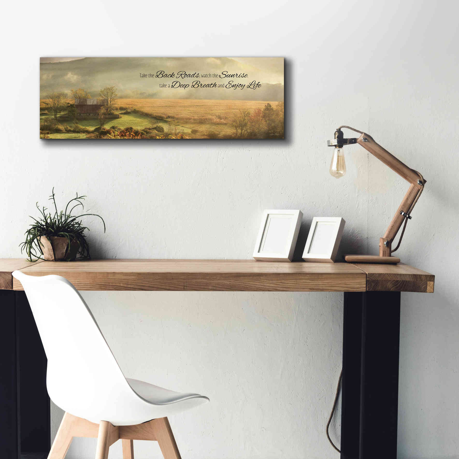 'Enjoy Life' by Lori Deiter, Canvas Wall Art,36 x 12