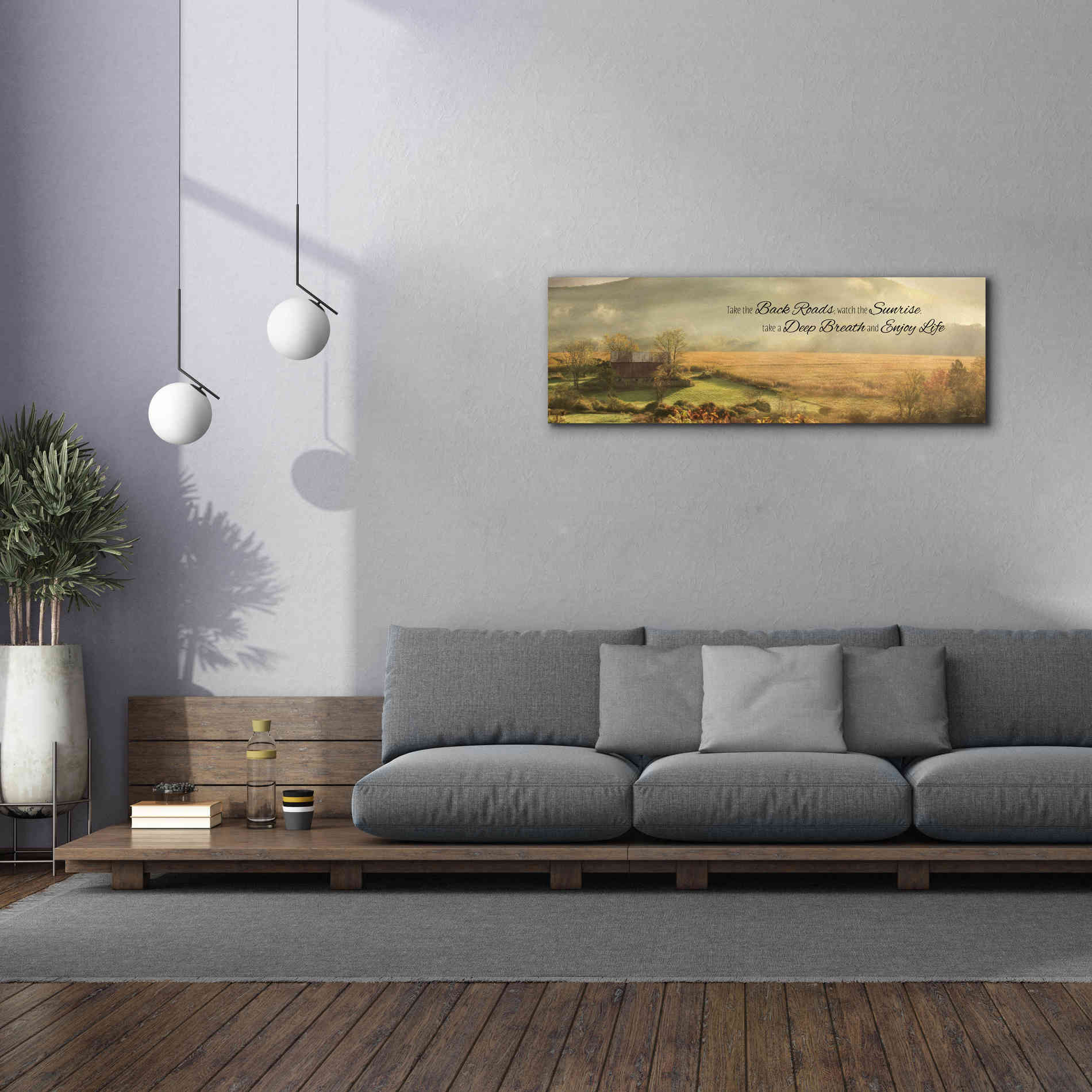 'Enjoy Life' by Lori Deiter, Canvas Wall Art,60 x 20