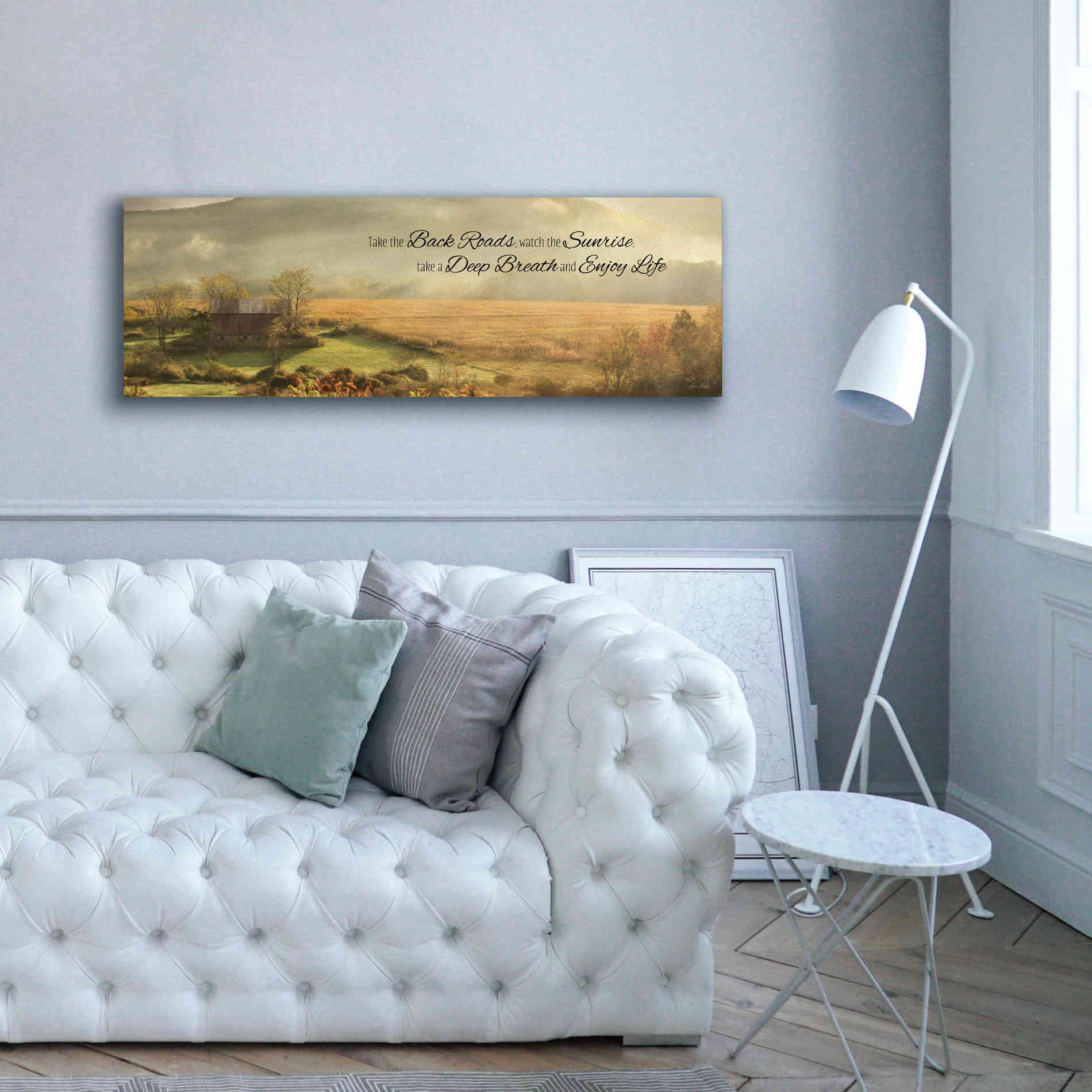 'Enjoy Life' by Lori Deiter, Canvas Wall Art,60 x 20