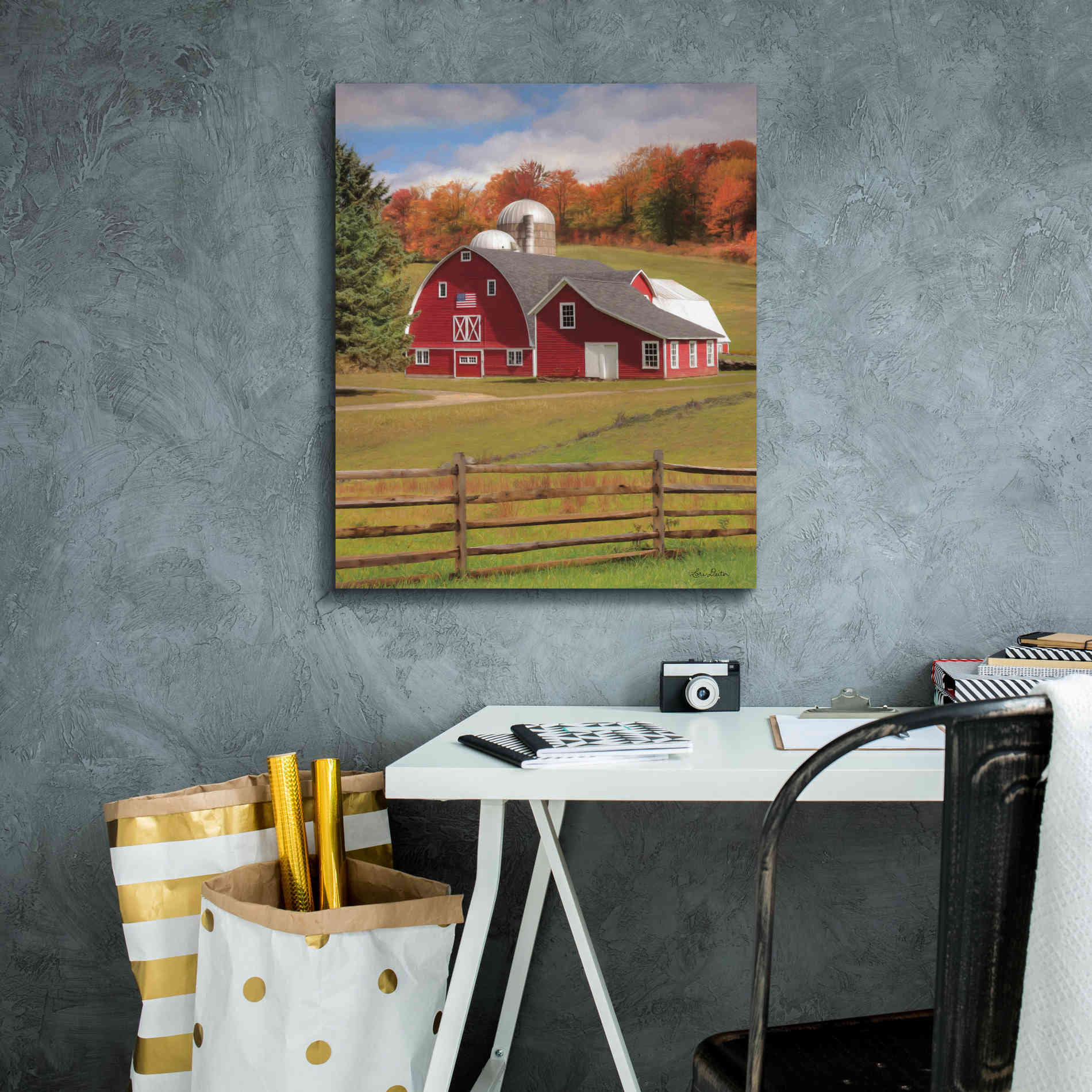 'One Flag, One Land' by Lori Deiter, Canvas Wall Art,20 x 24