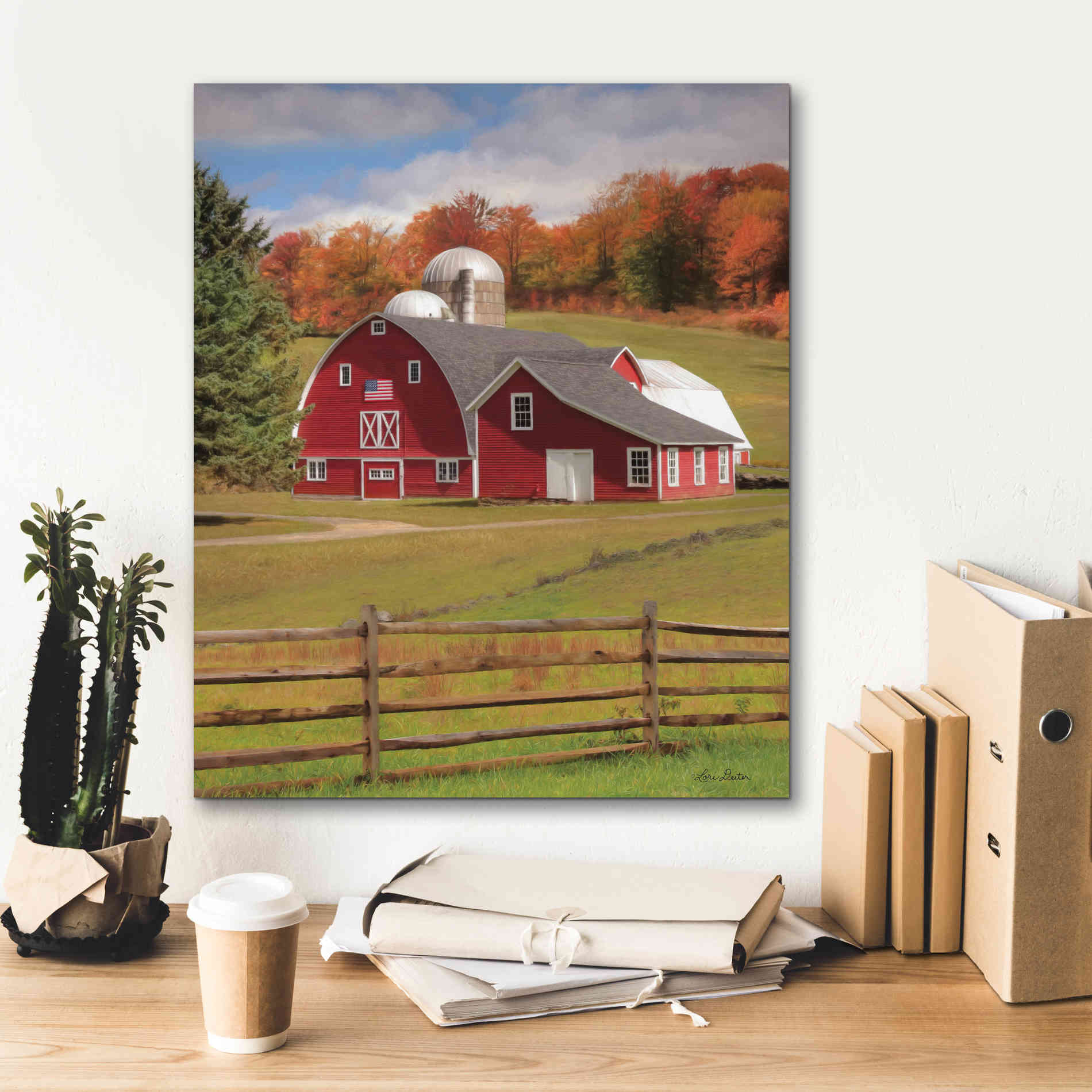 'One Flag, One Land' by Lori Deiter, Canvas Wall Art,20 x 24