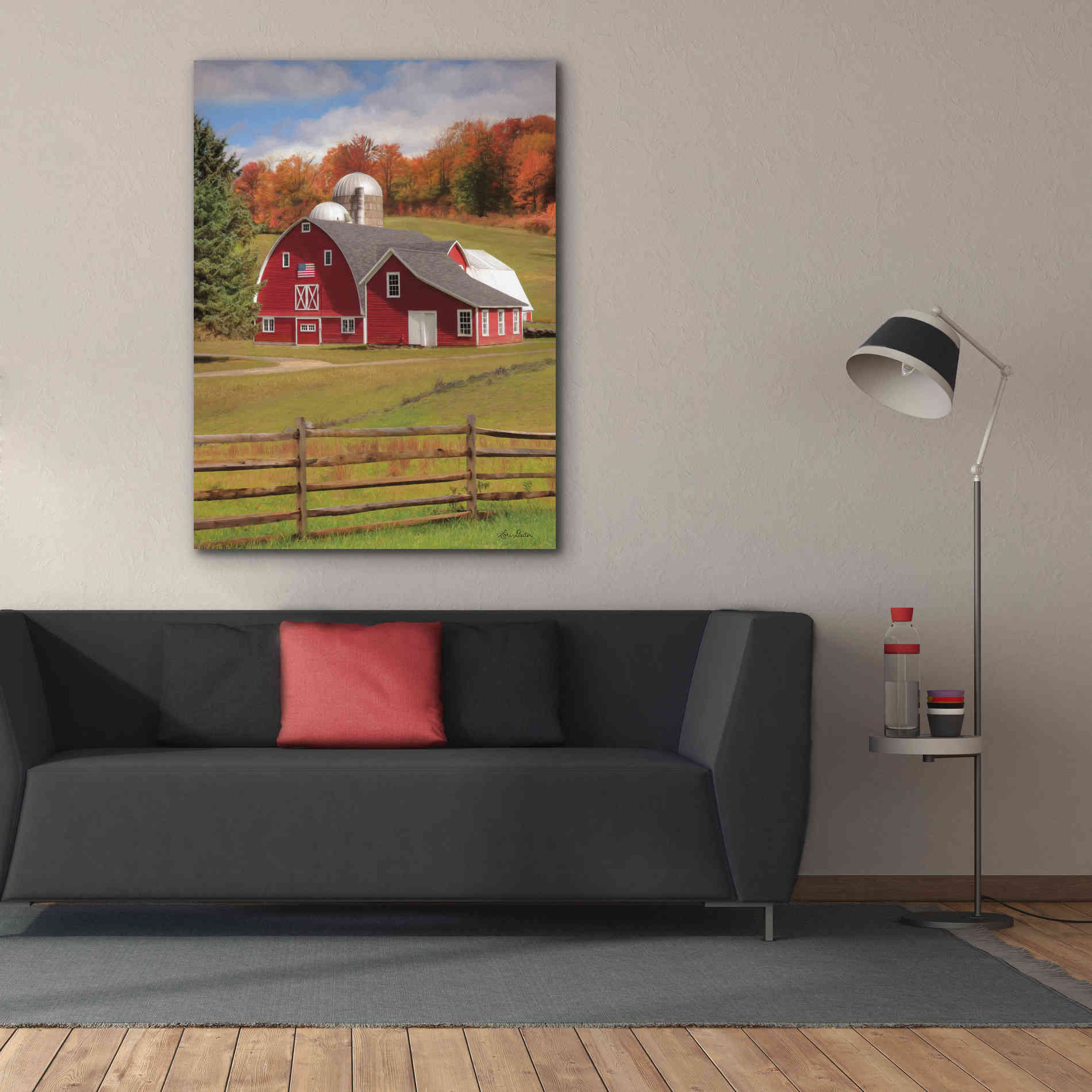 'One Flag, One Land' by Lori Deiter, Canvas Wall Art,40 x 54