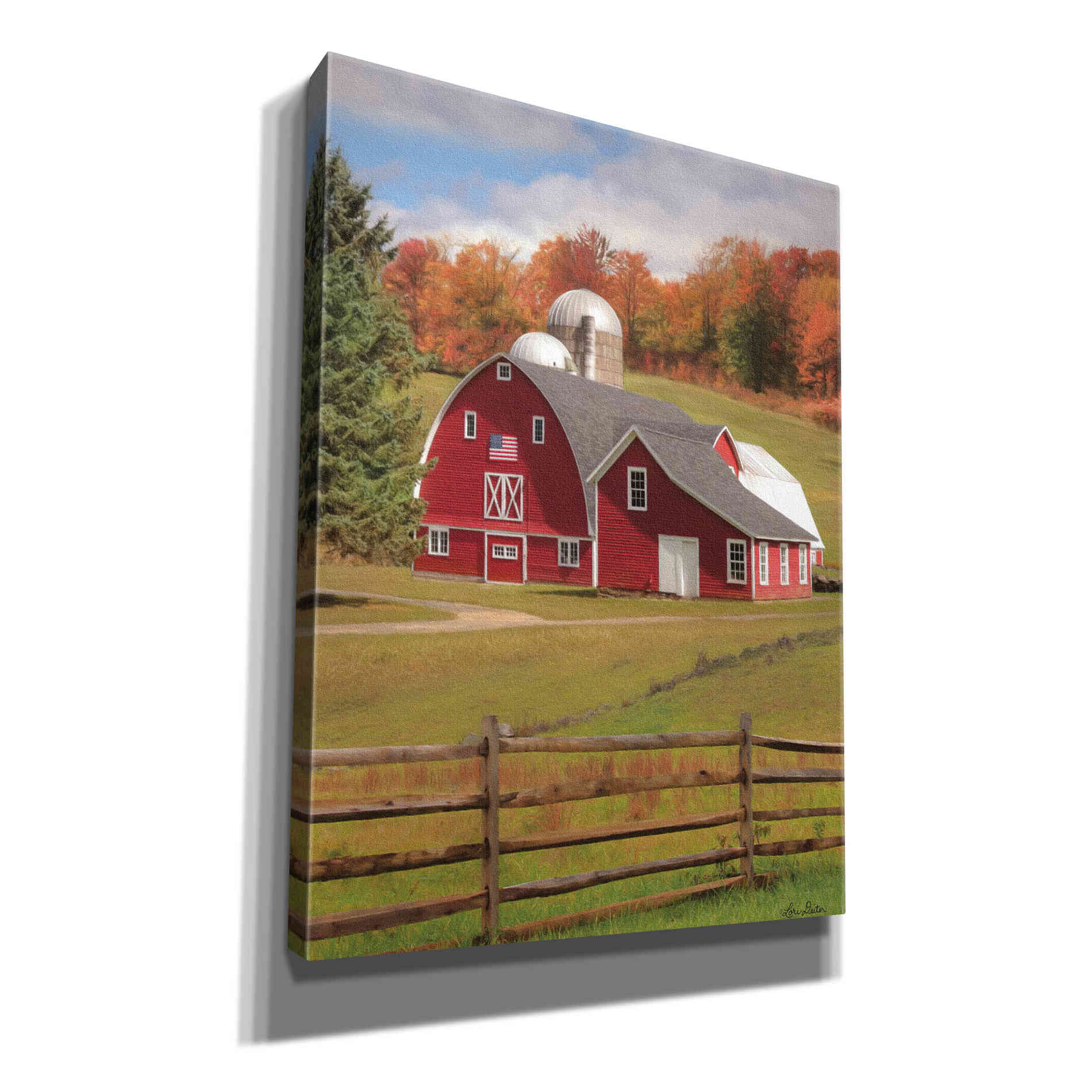 'One Flag, One Land' by Lori Deiter, Canvas Wall Art