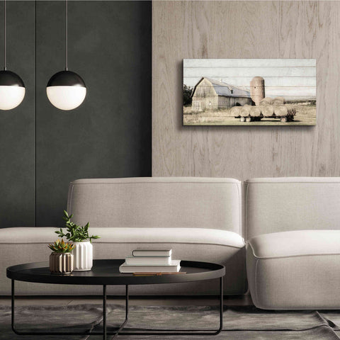Image of 'Wagon of Hay' by Lori Deiter, Canvas Wall Art,40 x 20