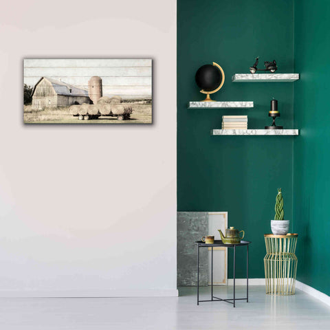 Image of 'Wagon of Hay' by Lori Deiter, Canvas Wall Art,40 x 20