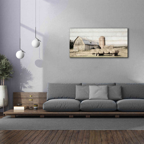 Image of 'Wagon of Hay' by Lori Deiter, Canvas Wall Art,60 x 30