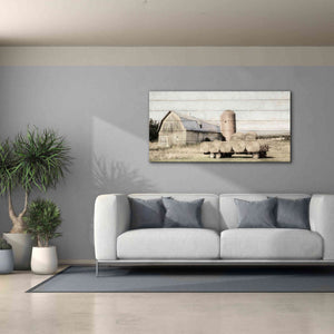 'Wagon of Hay' by Lori Deiter, Canvas Wall Art,60 x 30