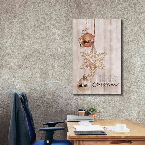 Image of 'Gold Sparkle Merry Christmas' by Lori Deiter, Canvas Wall Art,26 x 40