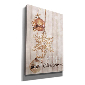 'Gold Sparkle Merry Christmas' by Lori Deiter, Canvas Wall Art