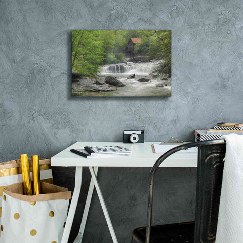 Image of 'Glade Creek Grist Mill' by Lori Deiter, Canvas Wall Art,18 x 12