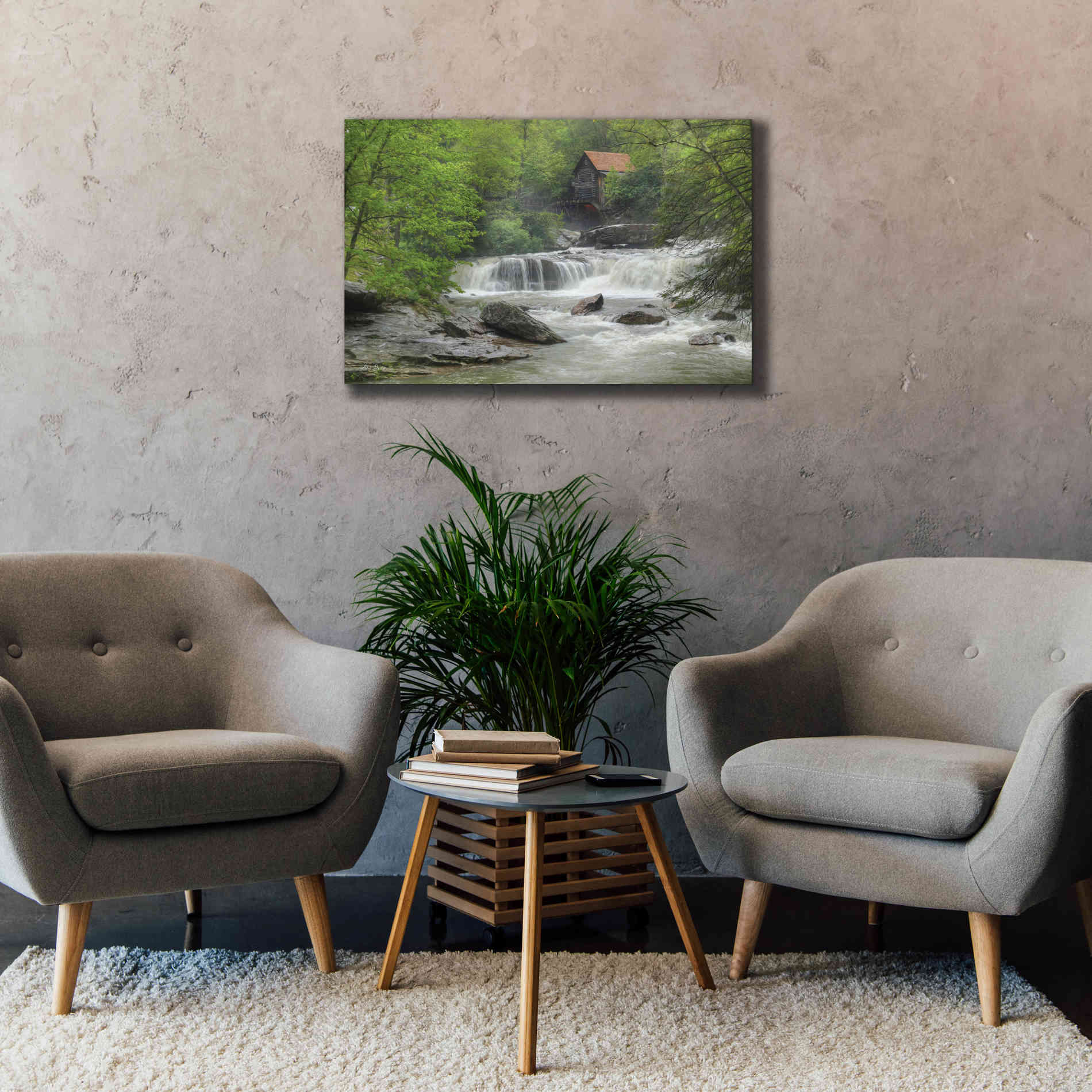 'Glade Creek Grist Mill' by Lori Deiter, Canvas Wall Art,40 x 26