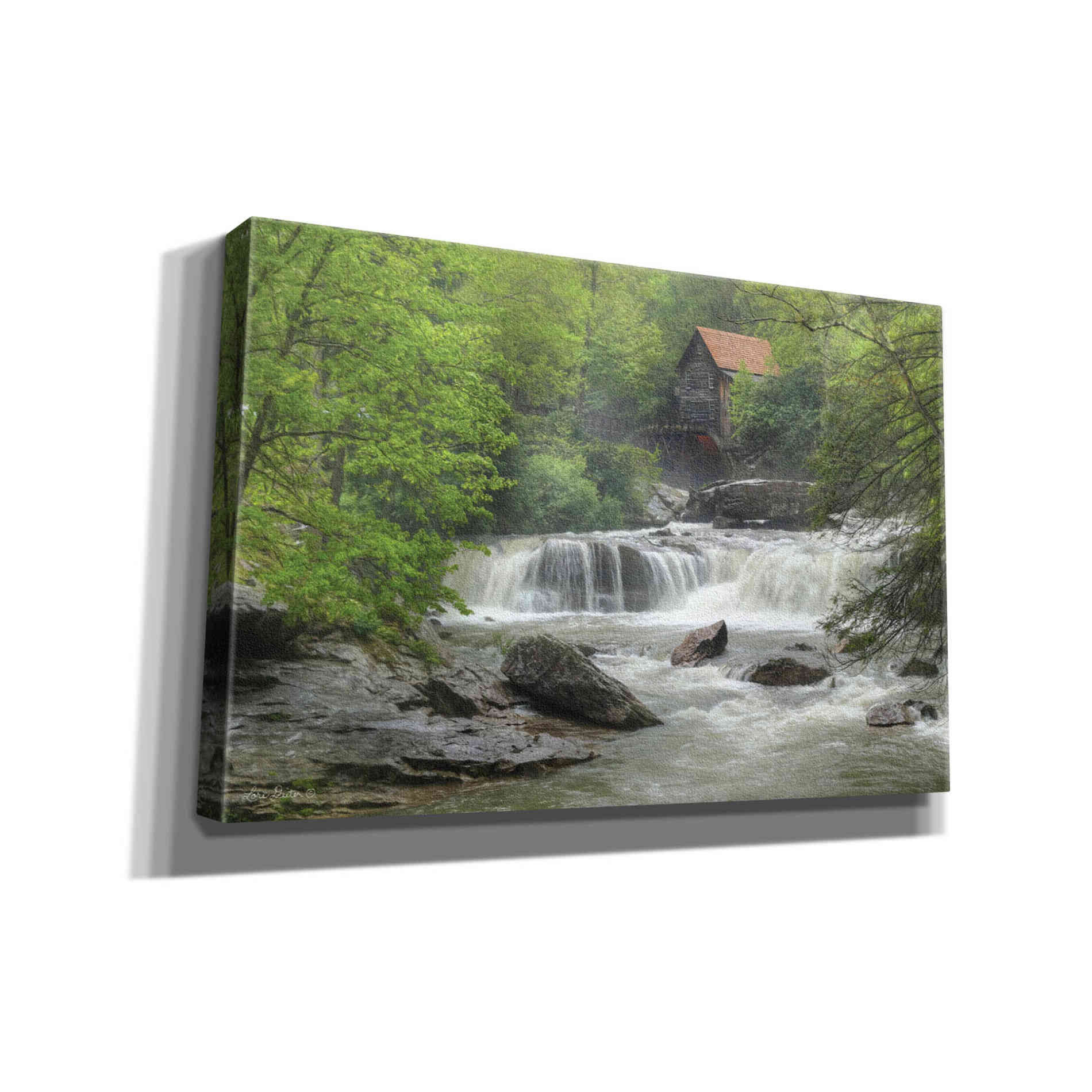 'Glade Creek Grist Mill' by Lori Deiter, Canvas Wall Art