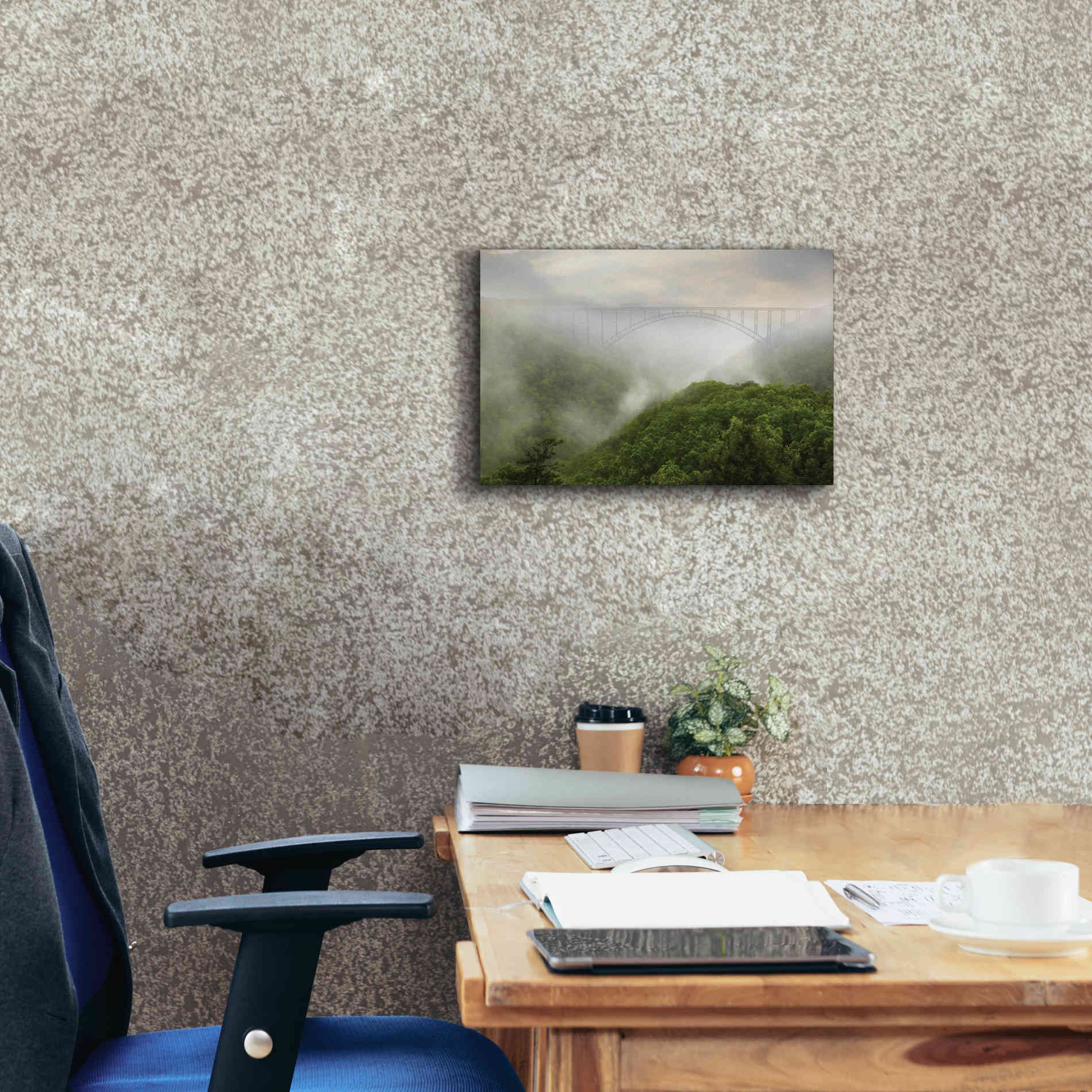 'New River Gorge Bridge' by Lori Deiter, Canvas Wall Art,18 x 12