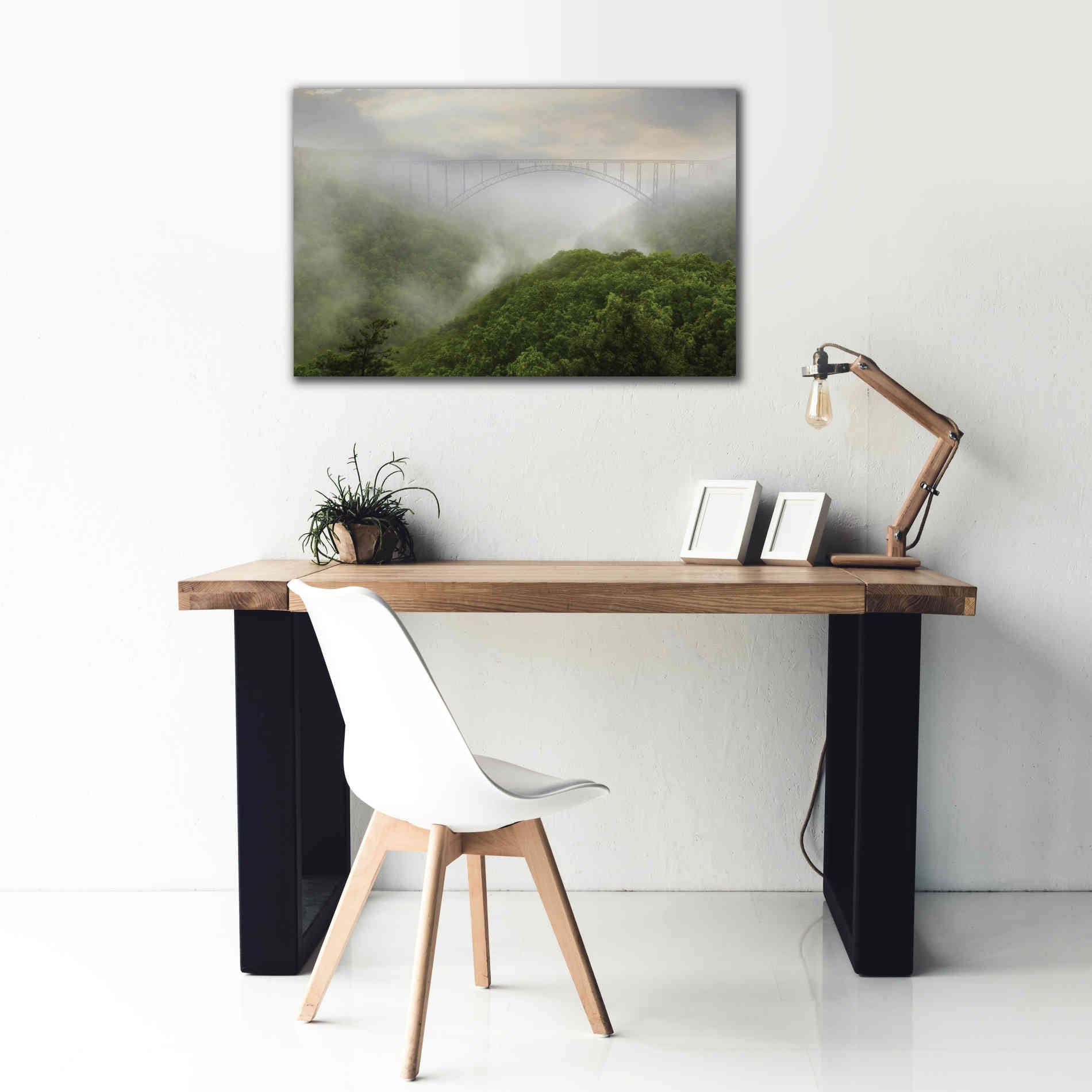 'New River Gorge Bridge' by Lori Deiter, Canvas Wall Art,40 x 26