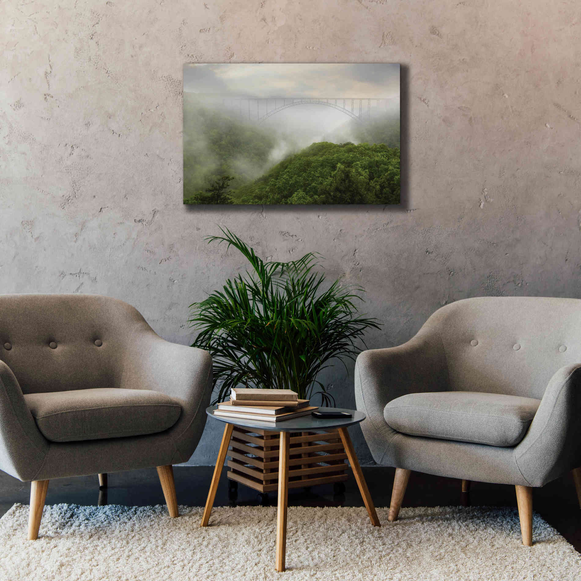 'New River Gorge Bridge' by Lori Deiter, Canvas Wall Art,40 x 26