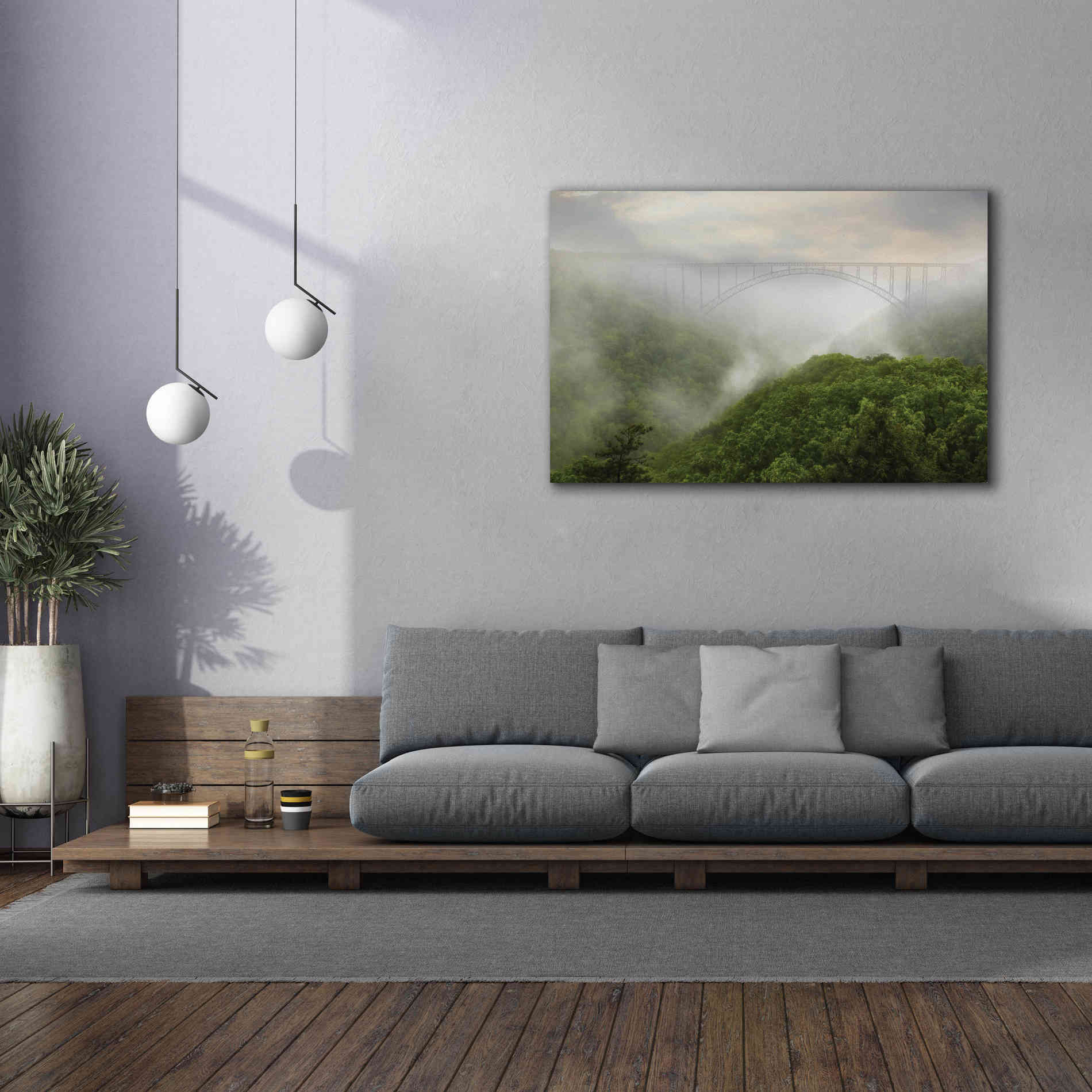 'New River Gorge Bridge' by Lori Deiter, Canvas Wall Art,60 x 40
