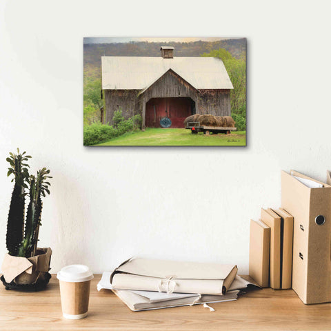 Image of 'Old Hay' by Lori Deiter, Canvas Wall Art,18 x 12