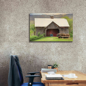 'Old Hay' by Lori Deiter, Canvas Wall Art,40 x 26