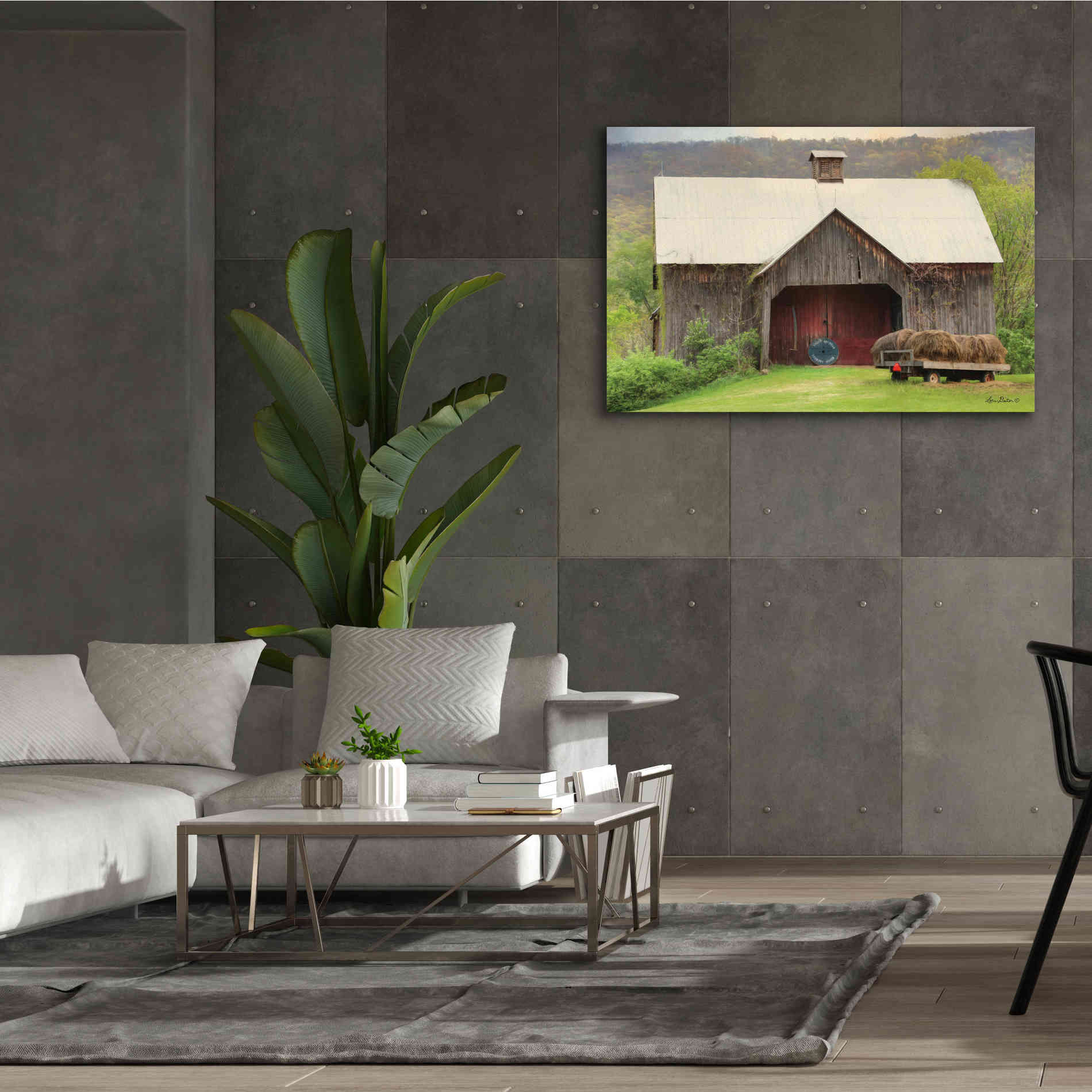 'Old Hay' by Lori Deiter, Canvas Wall Art,60 x 40
