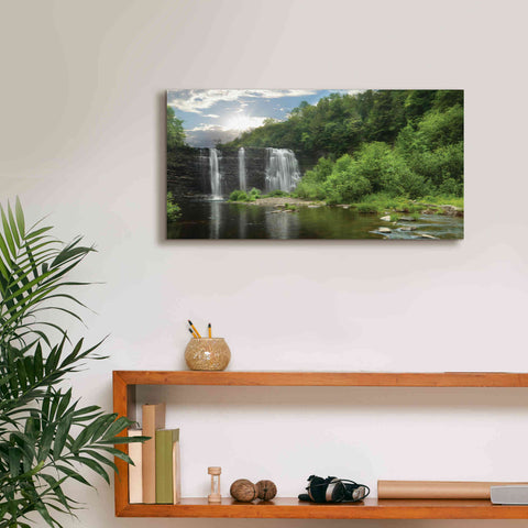 Image of 'Salmon River Falls' by Lori Deiter, Canvas Wall Art,24 x 12