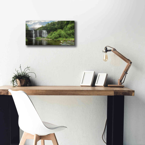 Image of 'Salmon River Falls' by Lori Deiter, Canvas Wall Art,24 x 12