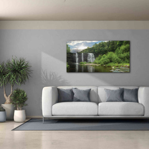 Image of 'Salmon River Falls' by Lori Deiter, Canvas Wall Art,60 x 30