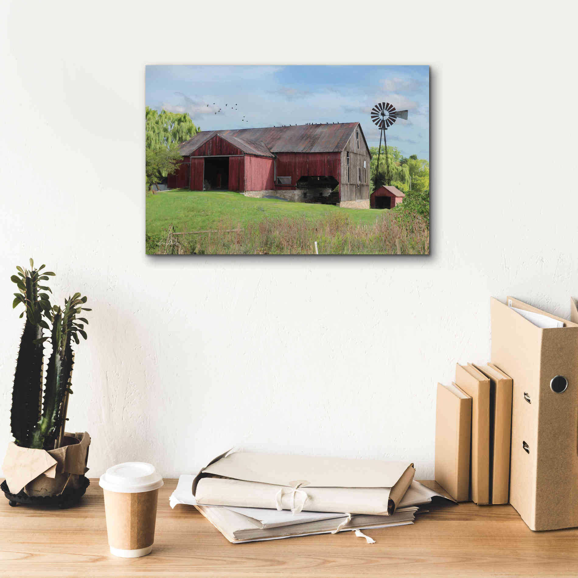 'Summer in Pennsylvania' by Lori Deiter, Canvas Wall Art,18 x 12