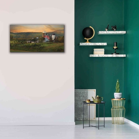Image of 'New York Country Sunset' by Lori Deiter, Canvas Wall Art,40 x 20