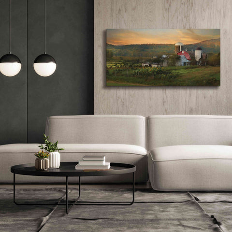 Image of 'New York Country Sunset' by Lori Deiter, Canvas Wall Art,60 x 30