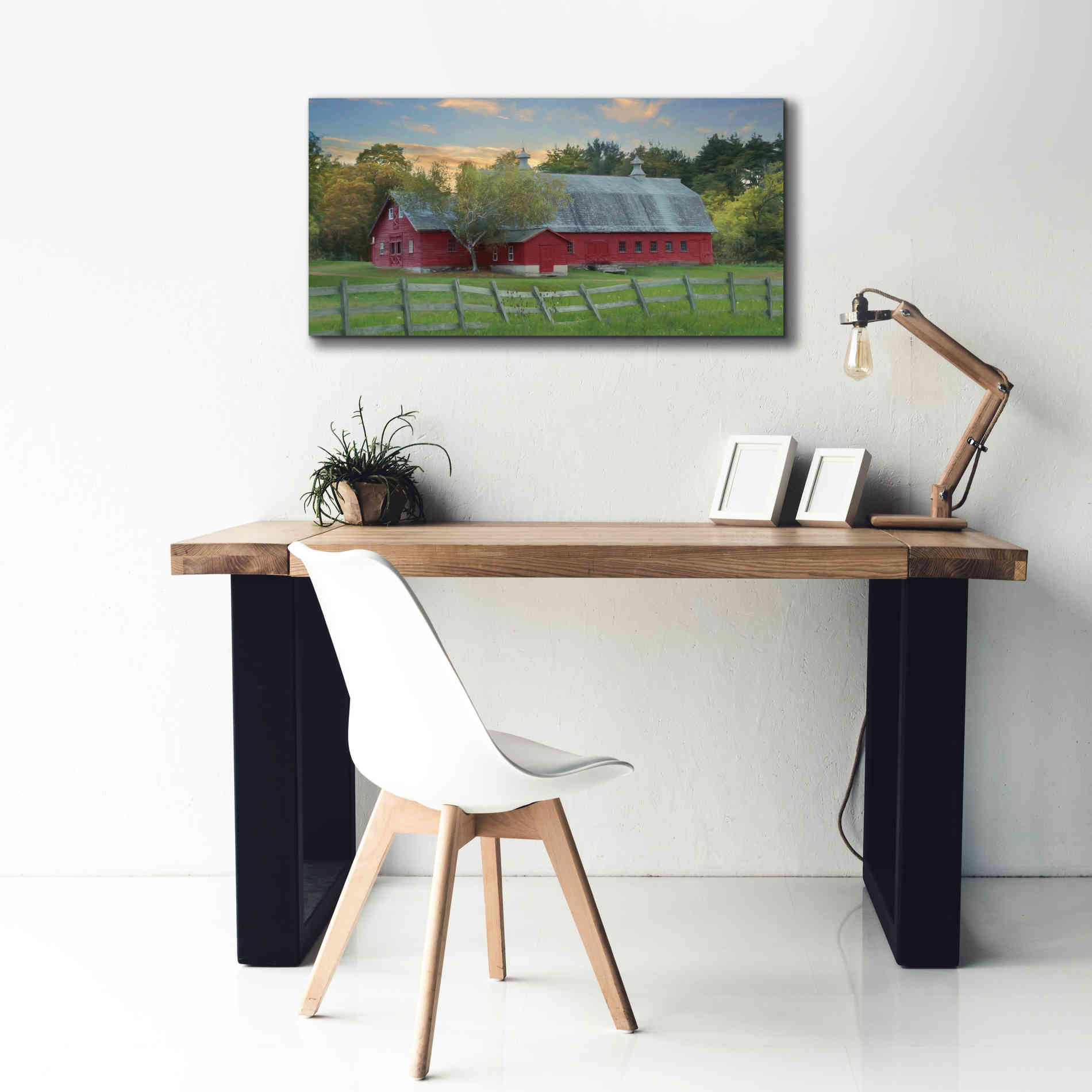 'Fenced In' by Lori Deiter, Canvas Wall Art,40 x 20
