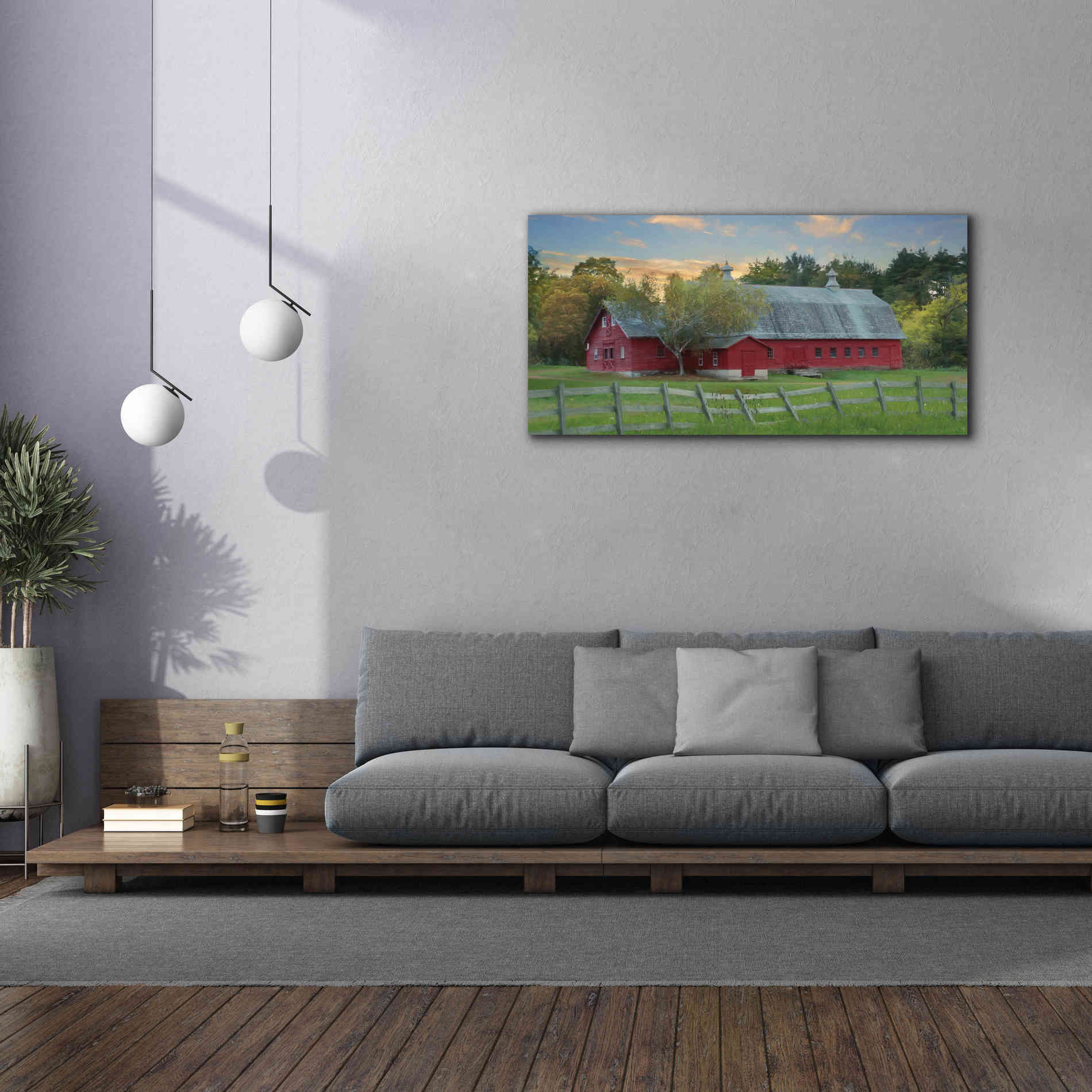 'Fenced In' by Lori Deiter, Canvas Wall Art,60 x 30