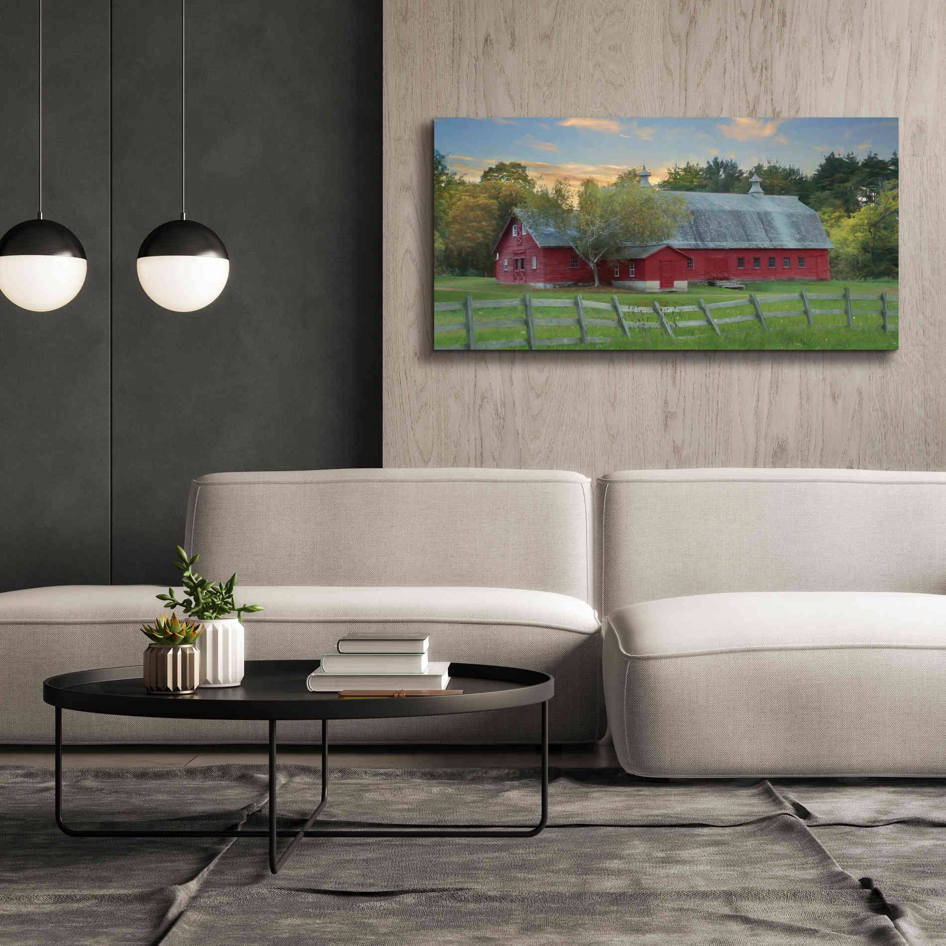 'Fenced In' by Lori Deiter, Canvas Wall Art,60 x 30