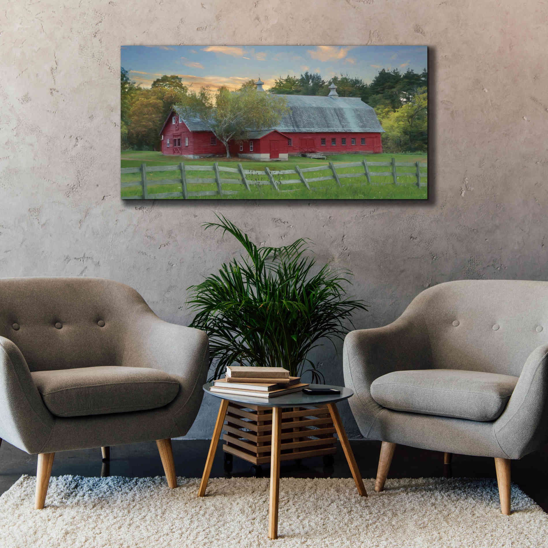 'Fenced In' by Lori Deiter, Canvas Wall Art,60 x 30
