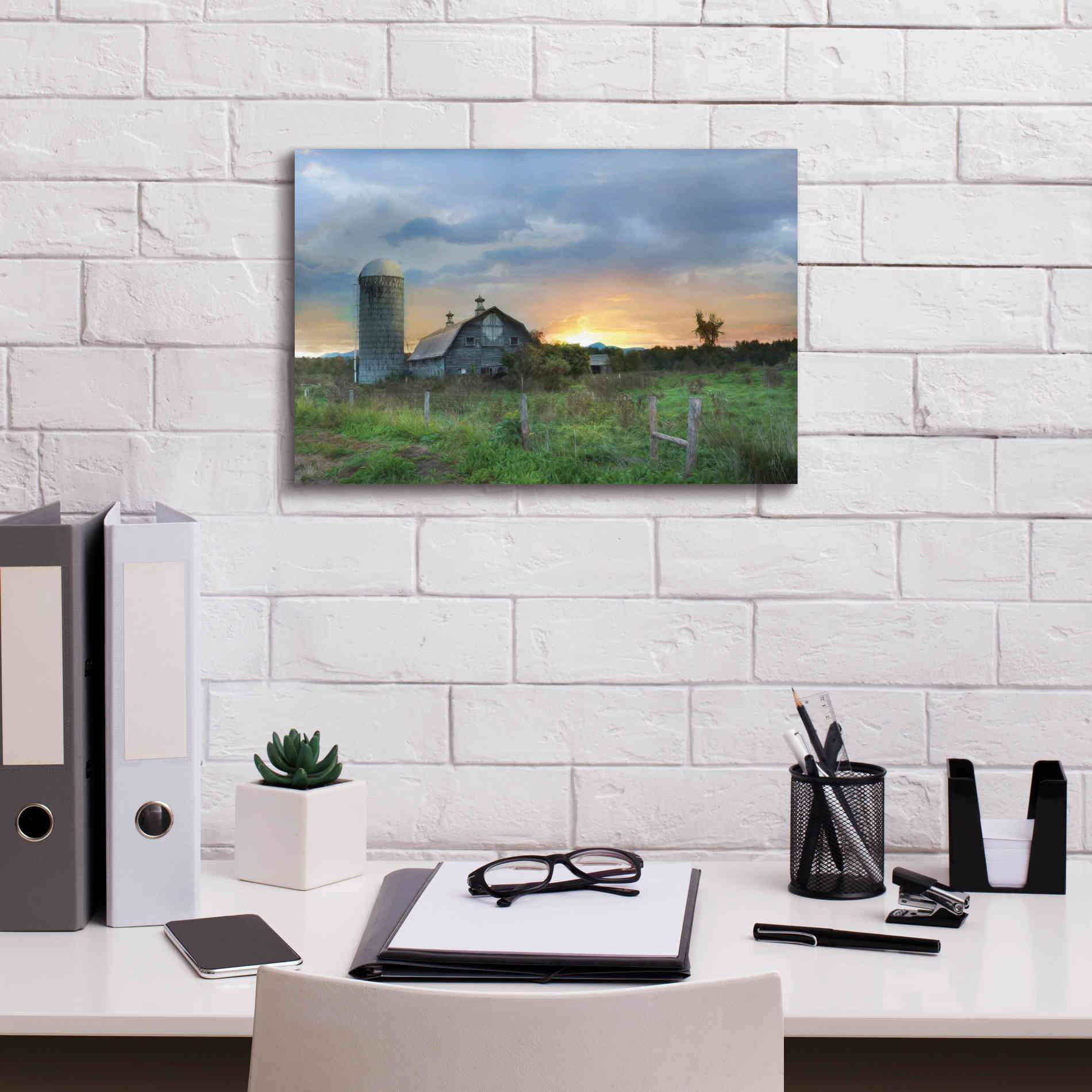 'New Morning in Vermont' by Lori Deiter, Canvas Wall Art,18 x 12