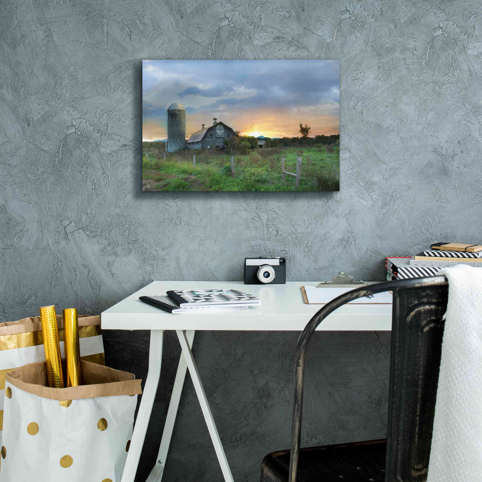 'New Morning in Vermont' by Lori Deiter, Canvas Wall Art,18 x 12