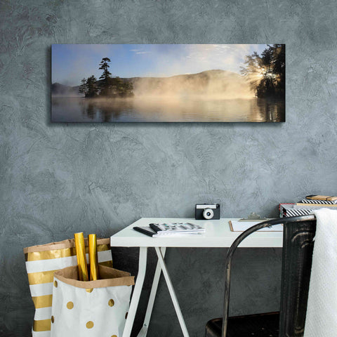 Image of 'Lake Luzerne Sunrise' by Lori Deiter, Canvas Wall Art,36 x 12