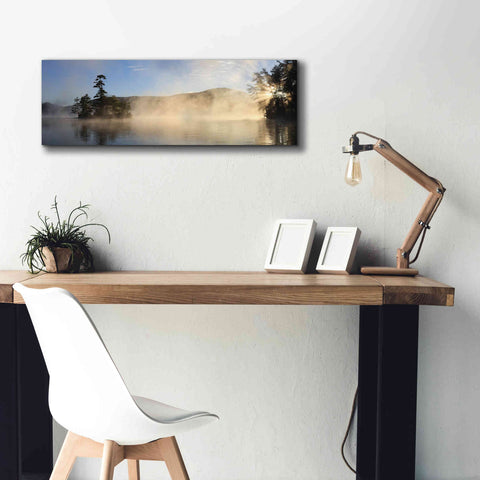 Image of 'Lake Luzerne Sunrise' by Lori Deiter, Canvas Wall Art,36 x 12