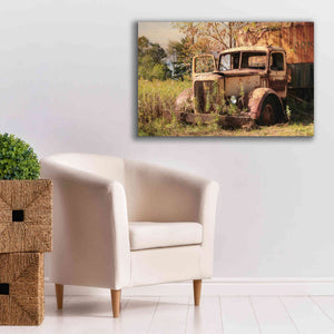 'Old Yellow Truck' by Lori Deiter, Canvas Wall Art,40 x 26