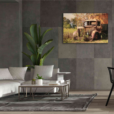 Image of 'Old Yellow Truck' by Lori Deiter, Canvas Wall Art,60 x 40