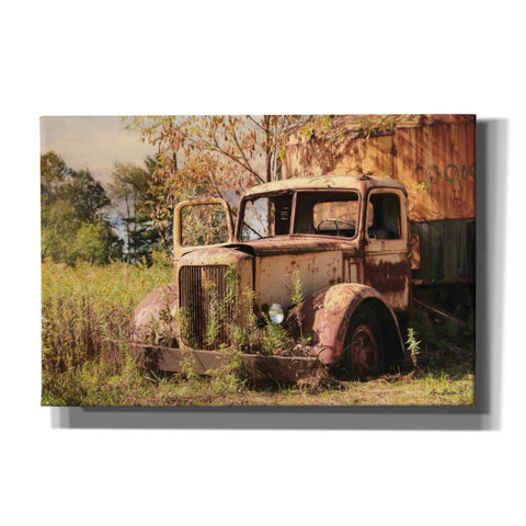 Image of 'Old Yellow Truck' by Lori Deiter, Canvas Wall Art