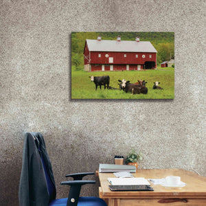 'Red Barn' by Lori Deiter, Canvas Wall Art,40 x 26