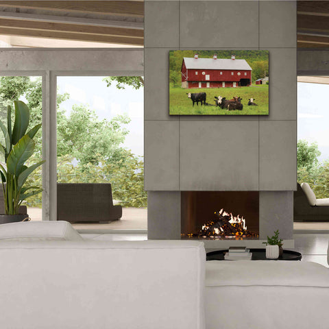 Image of 'Red Barn' by Lori Deiter, Canvas Wall Art,40 x 26