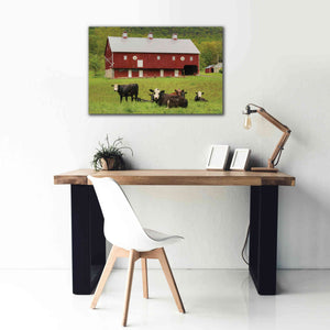 'Red Barn' by Lori Deiter, Canvas Wall Art,40 x 26