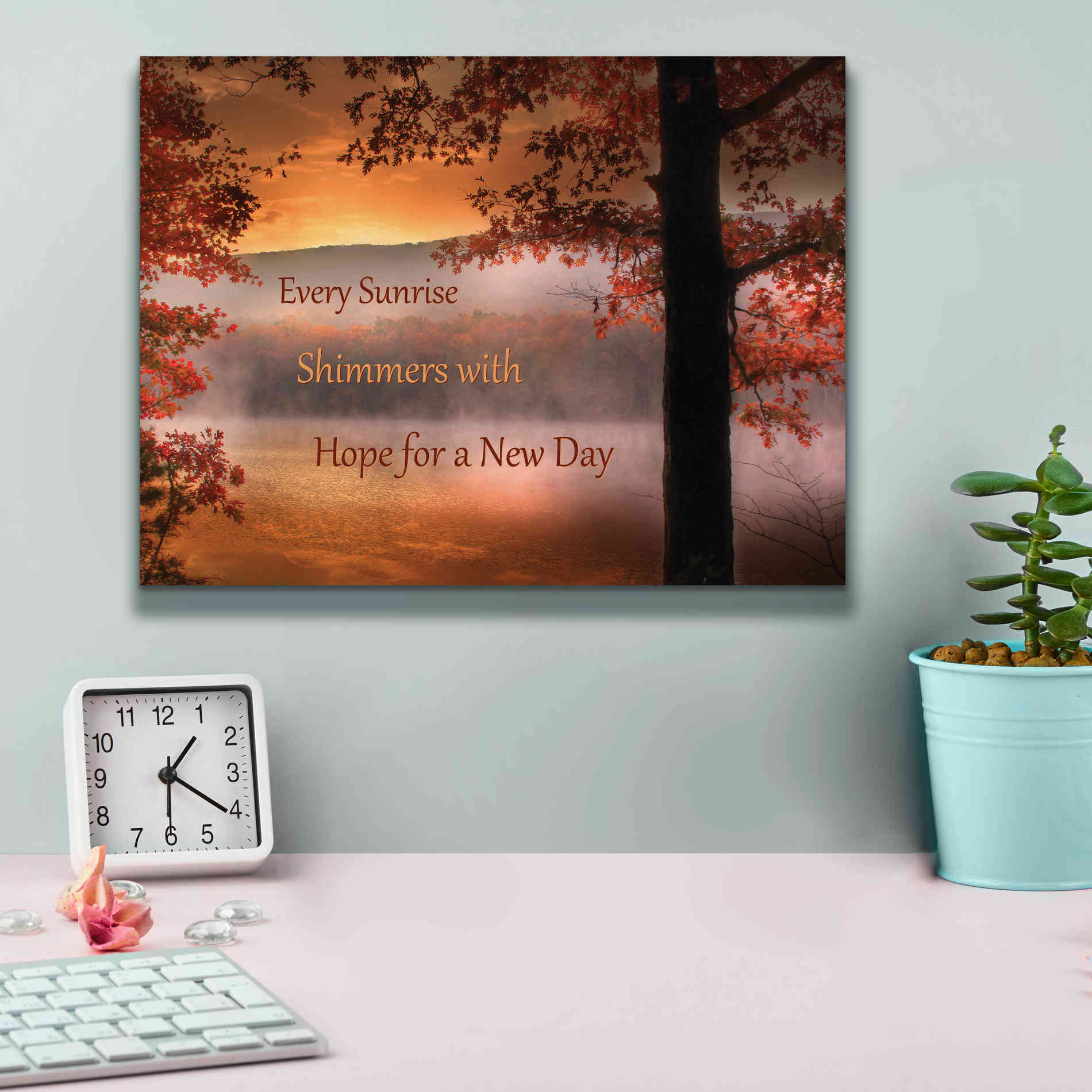 'Every Sunrise' by Lori Deiter, Canvas Wall Art,16 x 12