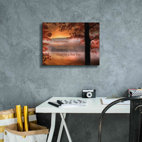 Image of 'Every Sunrise' by Lori Deiter, Canvas Wall Art,16 x 12