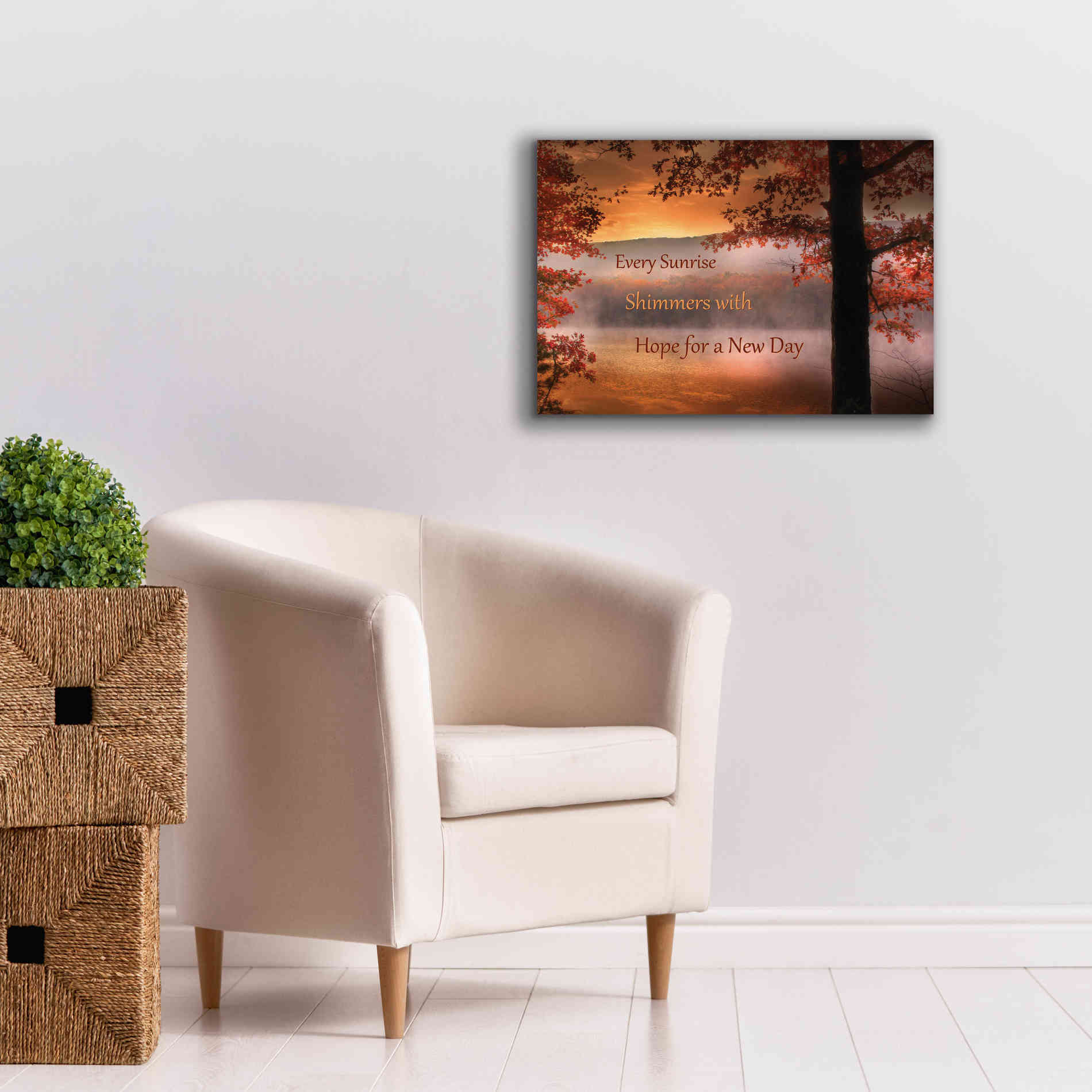 'Every Sunrise' by Lori Deiter, Canvas Wall Art,26 x 18