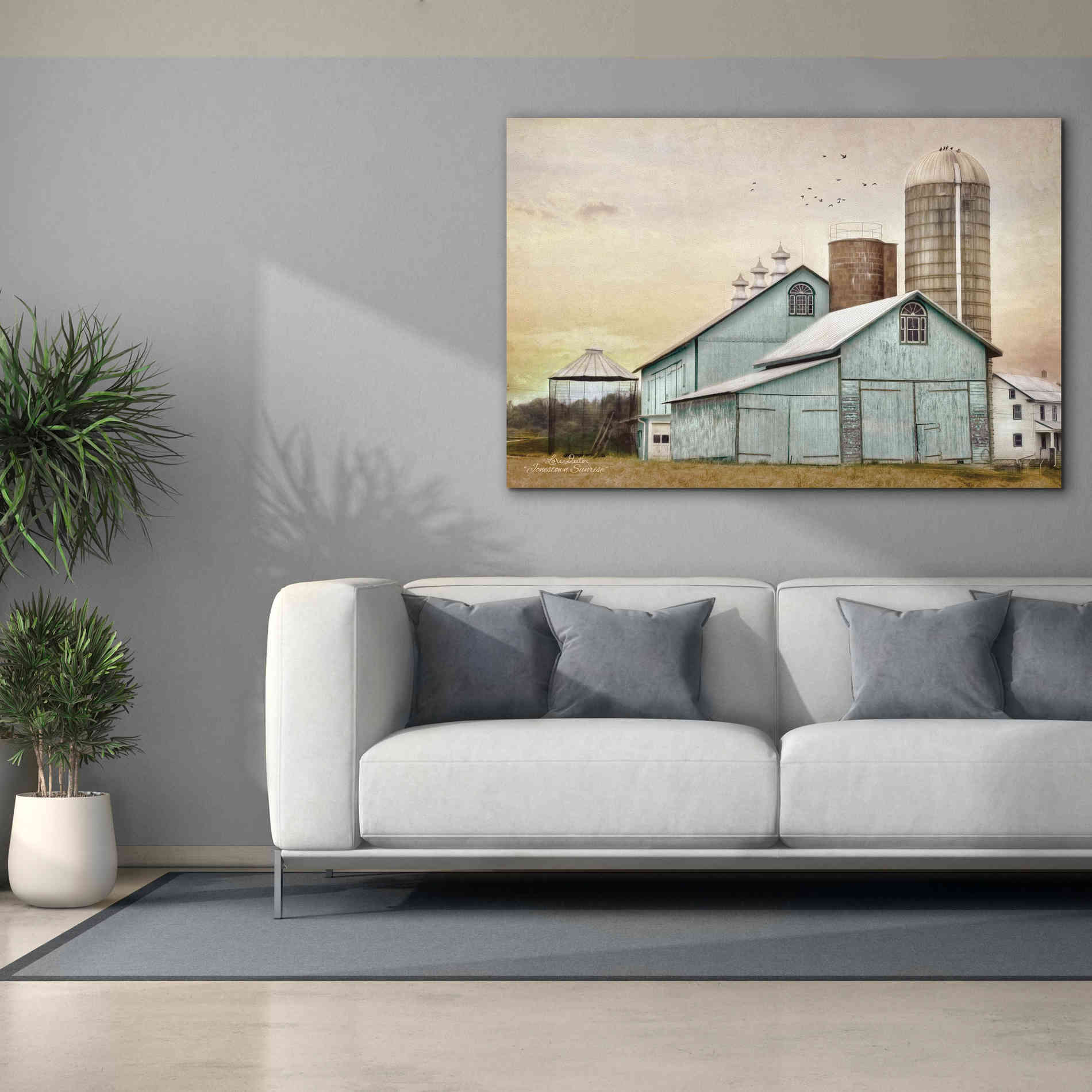 'Jonestown Sunrise' by Lori Deiter, Canvas Wall Art,60 x 40