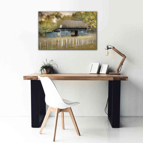 Image of 'Old Teal Shed' by Lori Deiter, Canvas Wall Art,40 x 26