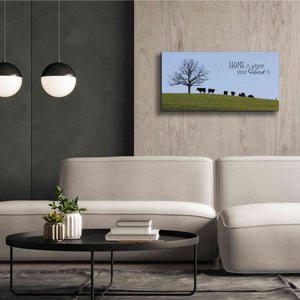 'Home Is Where Your Herd Is' by Lori Deiter, Canvas Wall Art,40 x 20